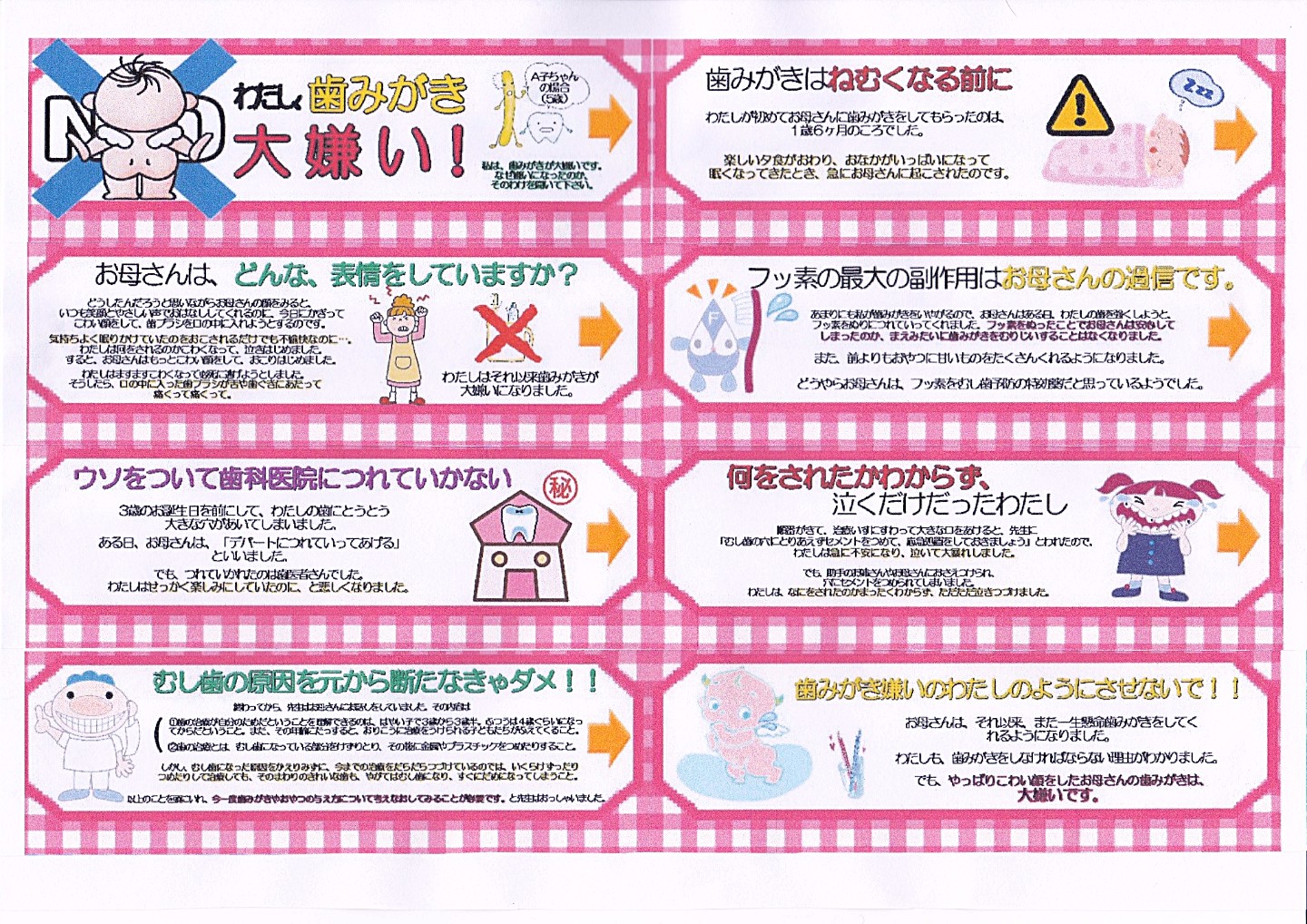子供から見た歯磨き～嫌い～